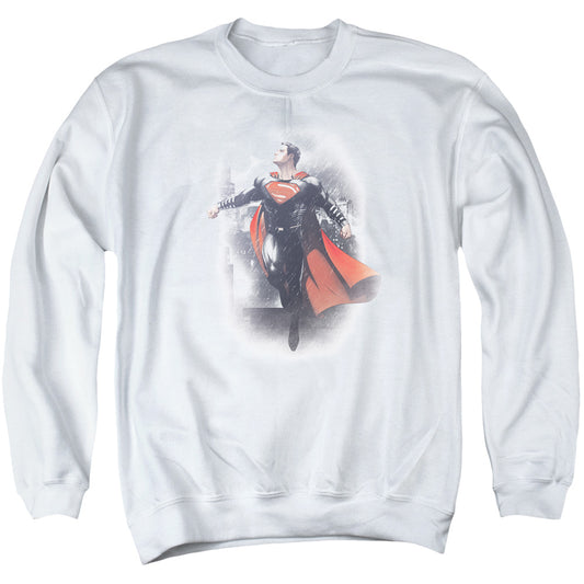Batman Vs Superman A New Dawn Mens Crewneck Sweatshirt White Officially Licensed