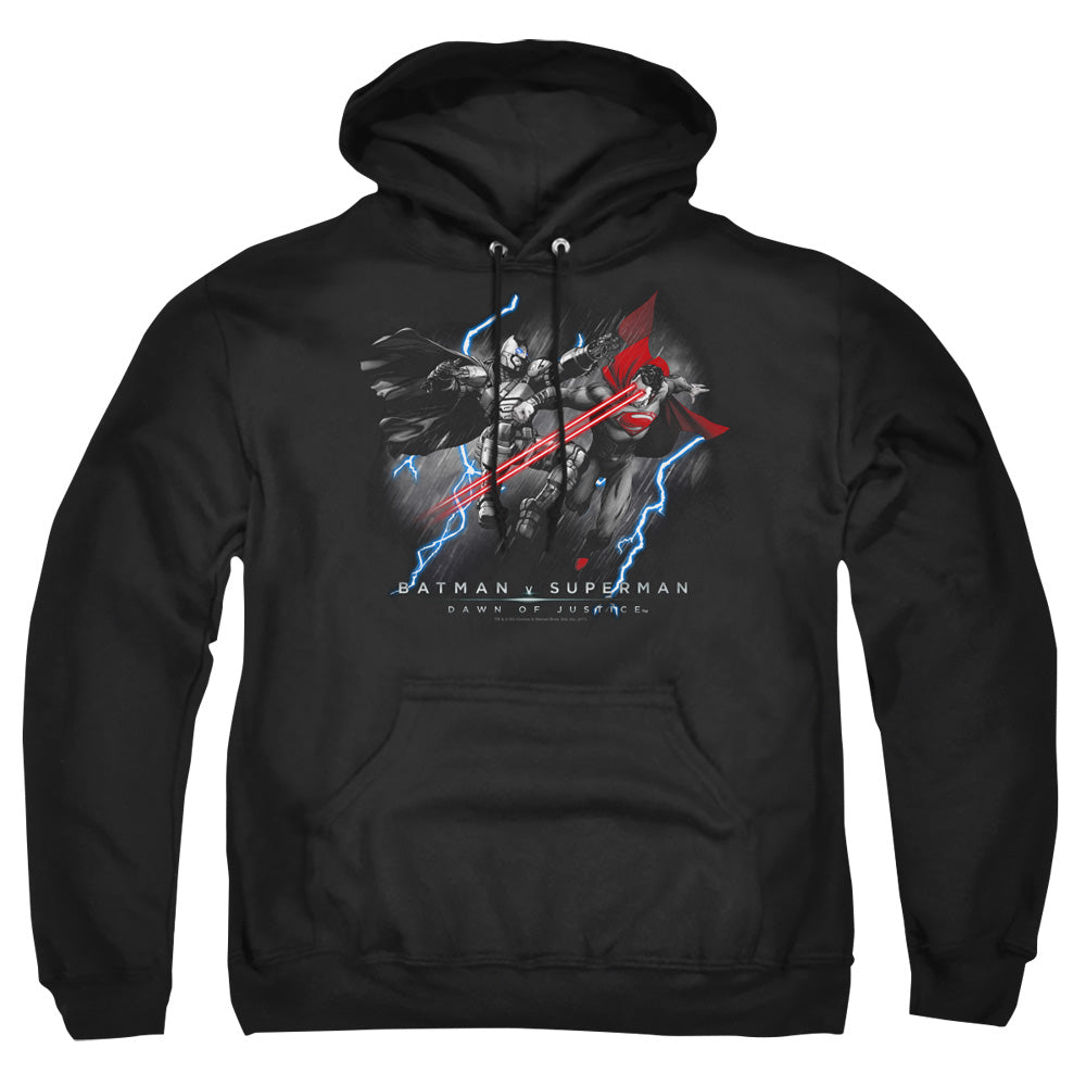 Batman V Superman Lightniing V Heat Vision Mens Hoodie Black