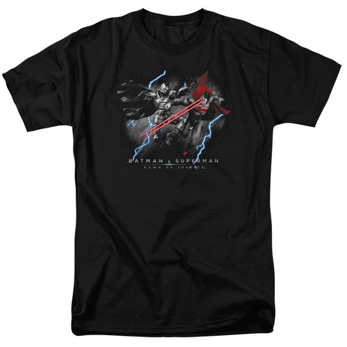 Batman V Superman Lightniing V Heat Vision Mens T Shirt Black