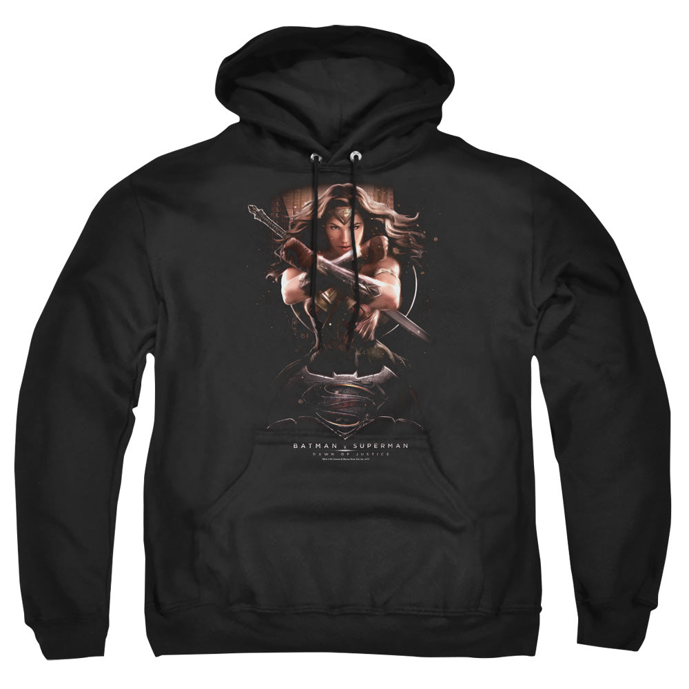 Batman V Superman Ww Ground Zero Mens Hoodie Black