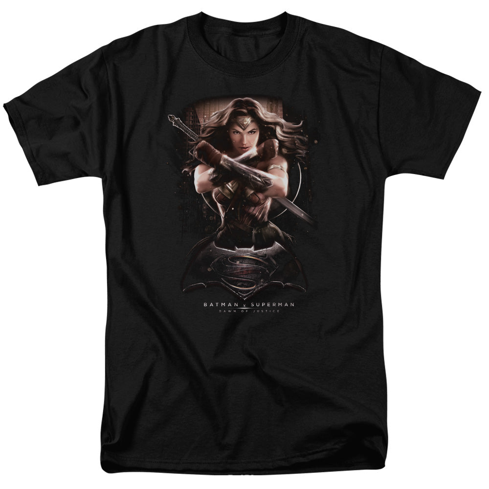 Batman V Superman Ww Ground Zero Mens T Shirt Black