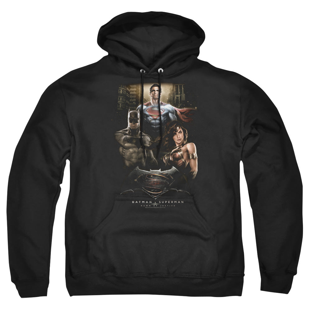Batman V Superman Thre Three Mens Hoodie Black