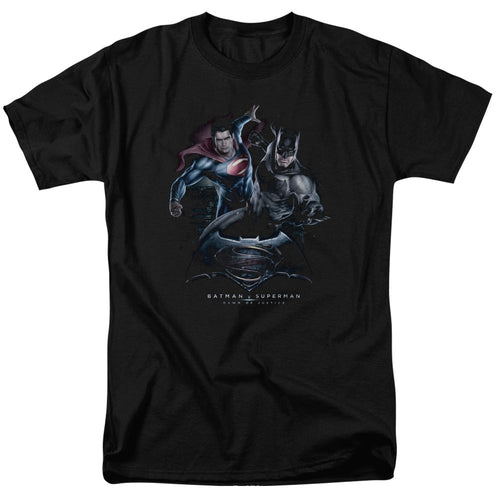 Batman V Superman Team Up Mens T Shirt Black
