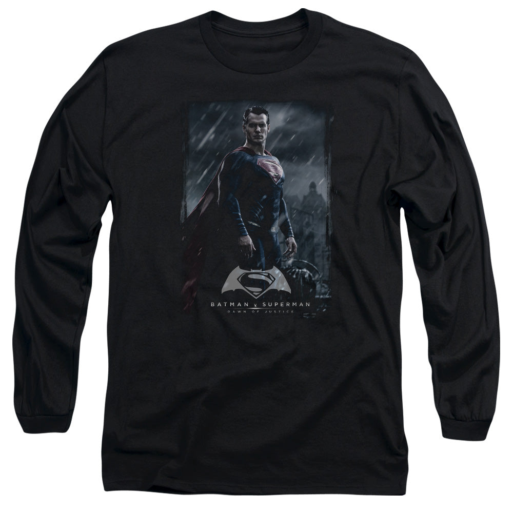 Batman V Superman Supe Poster Mens Long Sleeve Shirt Black