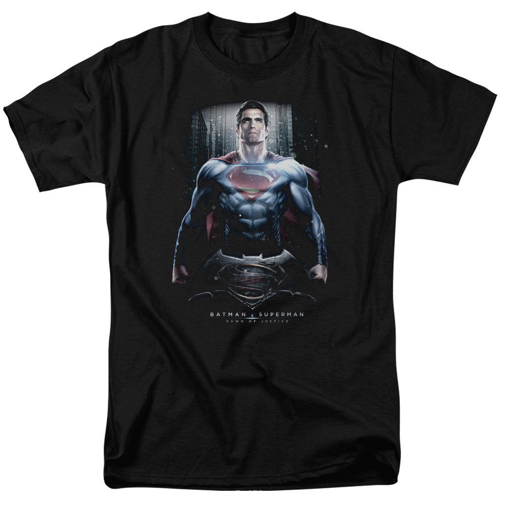 Batman V Superman Supe Ground Zero Mens T Shirt Black