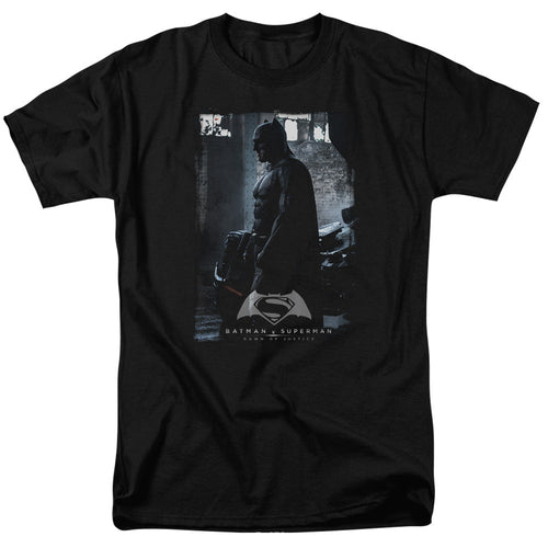 Batman V Superman Bat Poster Mens T Shirt Black