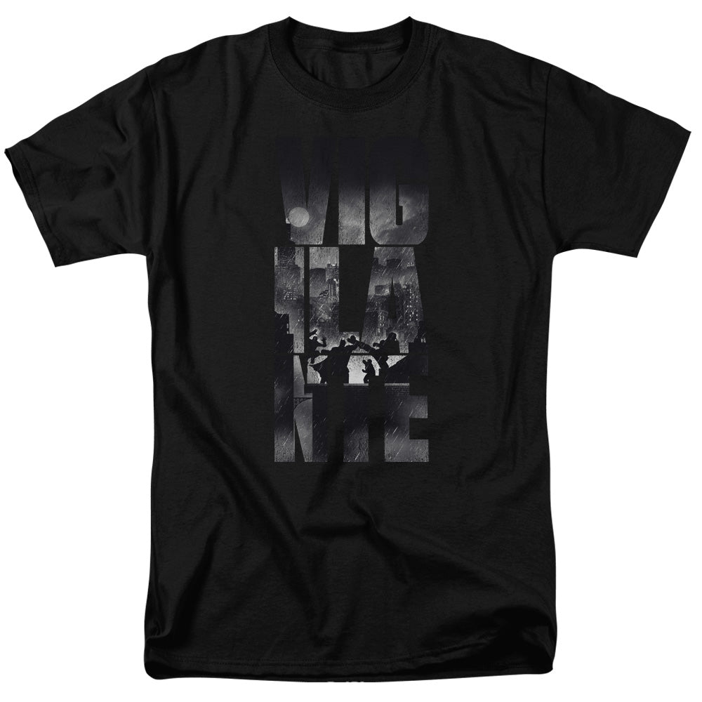 Batman V Superman Rainy Viglante Mens T Shirt Black