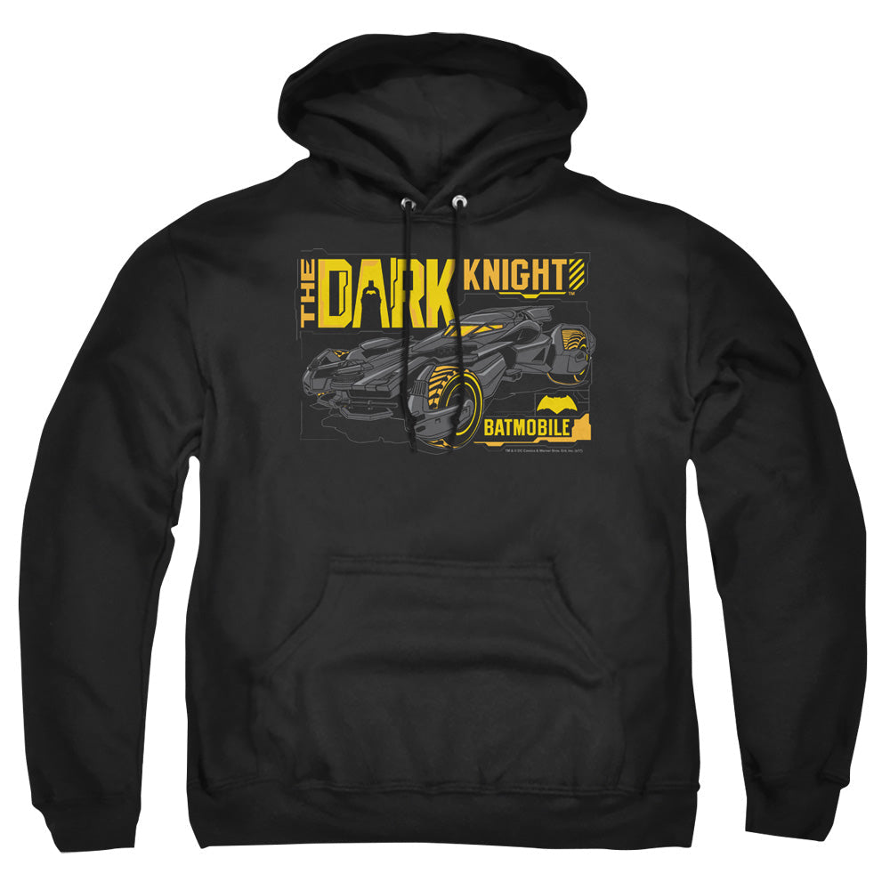 Batman V Superman Mobil Dark Knight Mens Hoodie Black