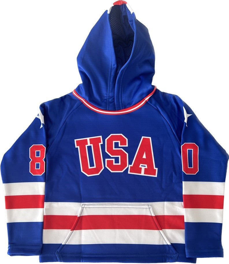 USA Hockey Miracle on Ice Toddler Authentic Royal Blue Hoodie