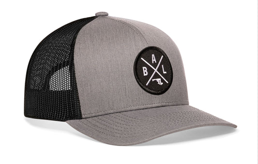 Baltimore Trucker Haka Hat Gray-Black BAL X Snapback