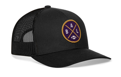 Baltimore Trucker Haka Hat Black BAL X Football Snapback