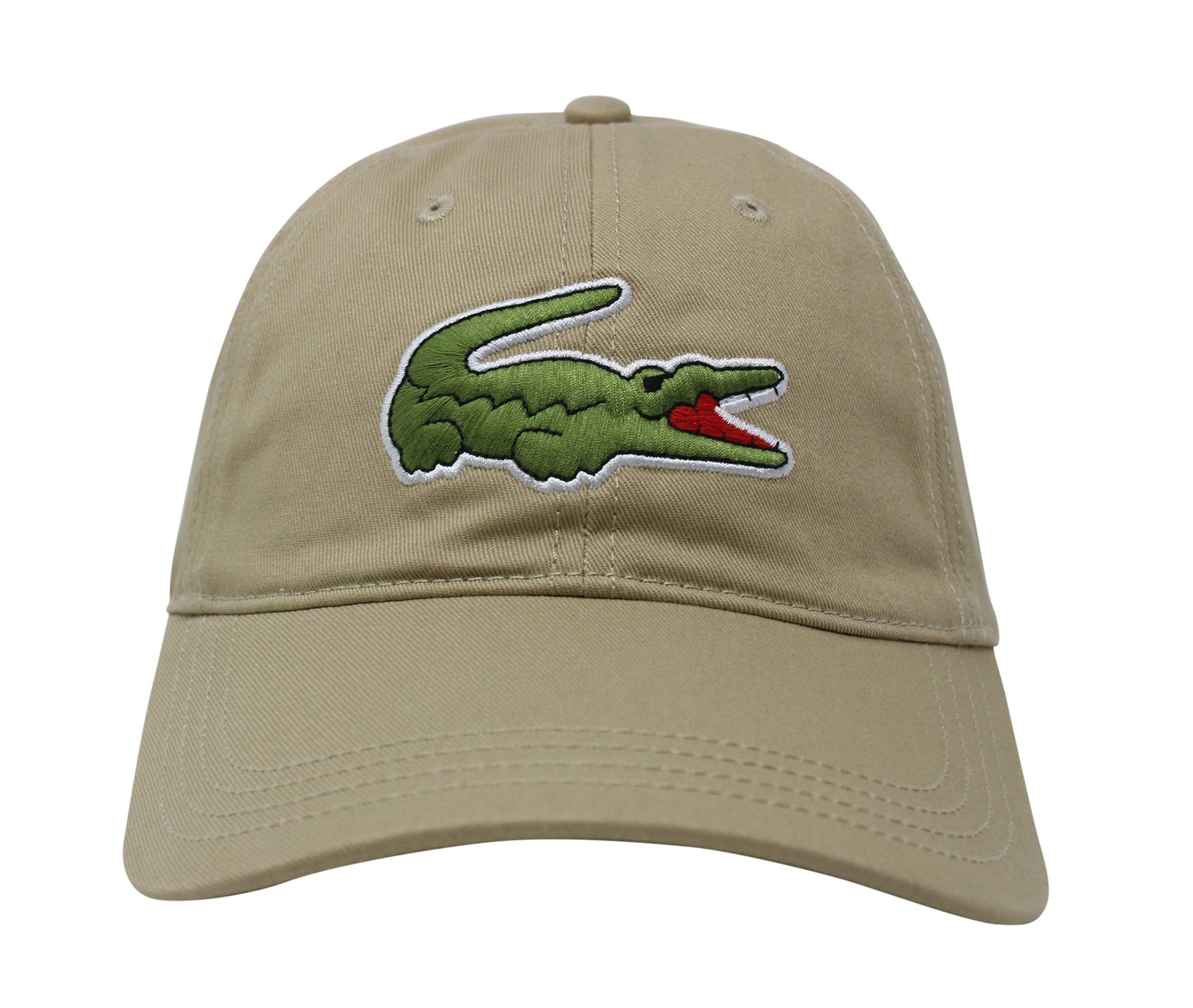 Lacoste Men's Classic Large Croc Logo Cap with Leather Strap Hat