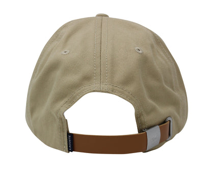 Lacoste Men's Classic Large Croc Logo Cap with Leather Strap Hat