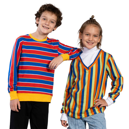 Bert and Ernie Kids Long Sleeve T Shirts Perfect for Halloween Costume Cosplay