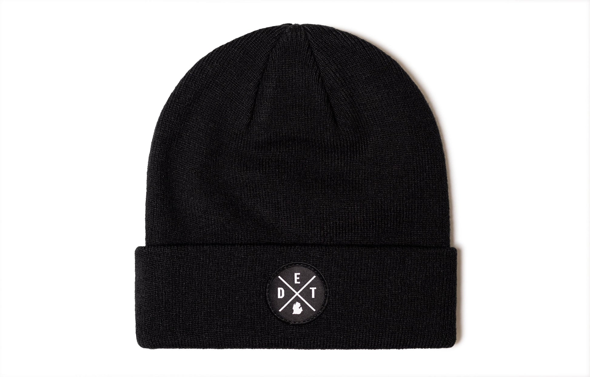 Detroit Beanie Haka Hat Black DET X