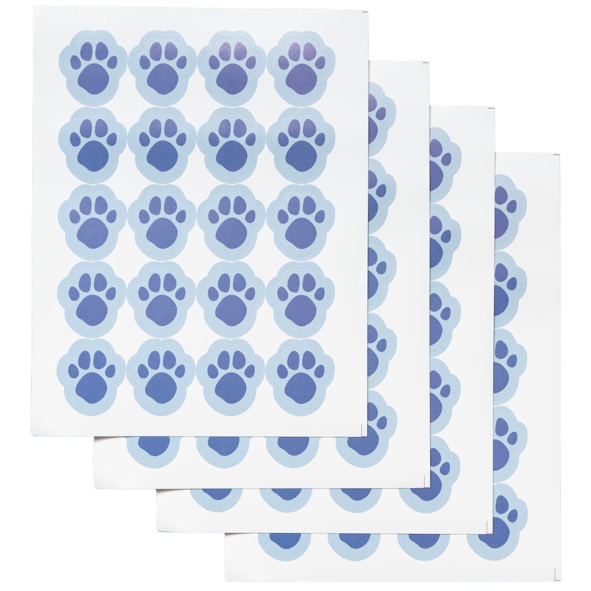 Dog Detective and Blue Handy Notebook Halloween Costume Cosplay Accessory with Dog Paws Stickers and Black Crayon