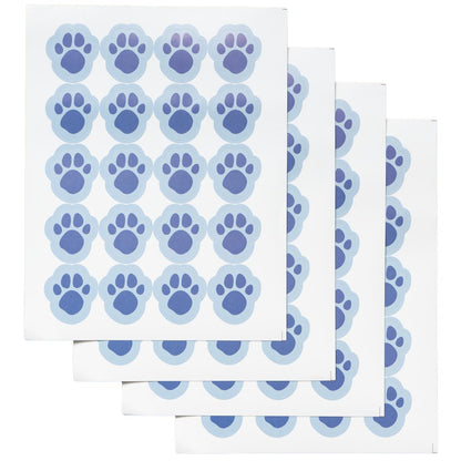 Dog Detective and Blue Handy Notebook Halloween Costume Cosplay Accessory with Dog Paws Stickers and Black Crayon