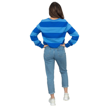 Blue and Detective Halloween Costume Green Striped Shirt