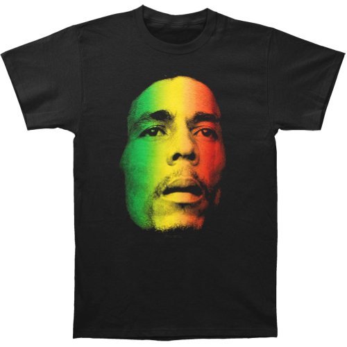 Bob Marley Zion Rootswear Men'S Bob Marley Face T-Shirt, Black, Large Mens T Shirt