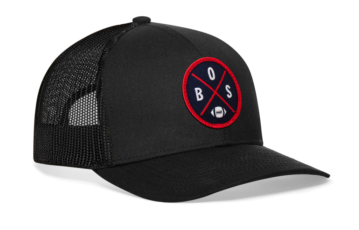 Boston Trucker Haka Hat Black BOS X Football Snapback