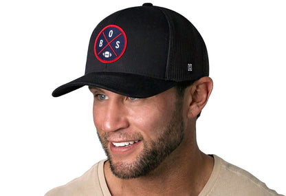 Boston Trucker Haka Hat Black BOS X Football Snapback