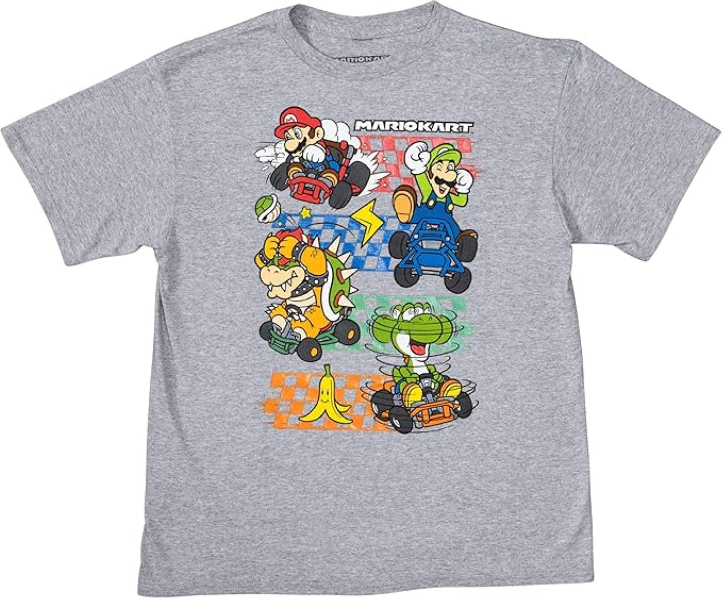 Super Mario Bros Mario Kart Officially Licensed Retro Style Gaming T Shirt