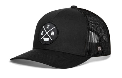Bozeman Trucker Haka Hat Black BZN X Snapback