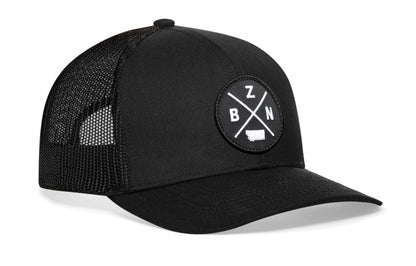 Bozeman Trucker Haka Hat Black BZN X Snapback
