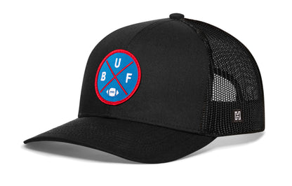 Buffalo Trucker Haka Hat Black BUF X Football Snapback