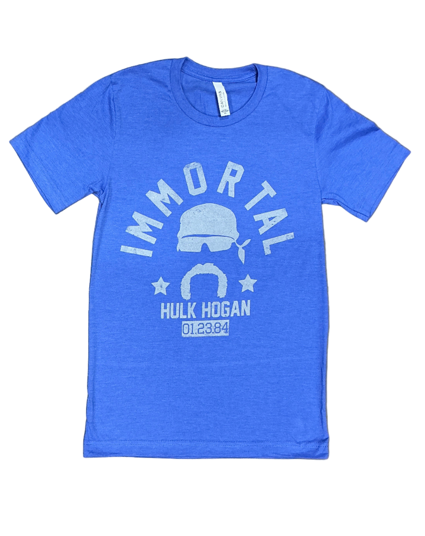 Hulk Hogan Immortal 01-23-84 Mens T Shirt Sky Blue