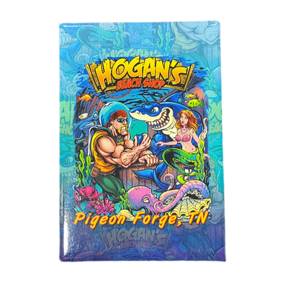 Hulk Hogan Hogan's Beach Shop Dive Bar Flat Magnet