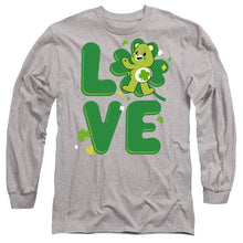 Load image into Gallery viewer, Care Bears: Unlock The Magic Good Luck Bear Love St. Patrick&#39;S Day Mens Long Sleeve Shirt Athletic Heather Officially Licensed
