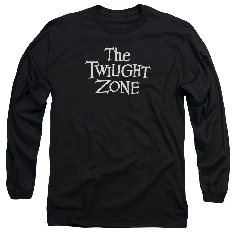 Twilight Zone Logo Mens Long Sleeve Shirt Black Officially Licensed