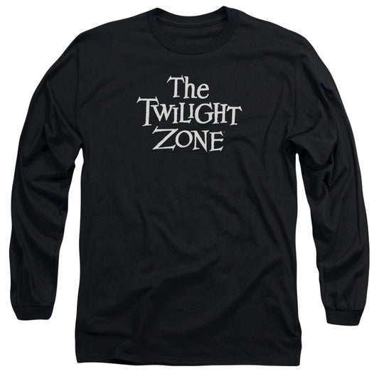 Twilight Zone Logo Mens Long Sleeve Shirt Black Officially Licensed