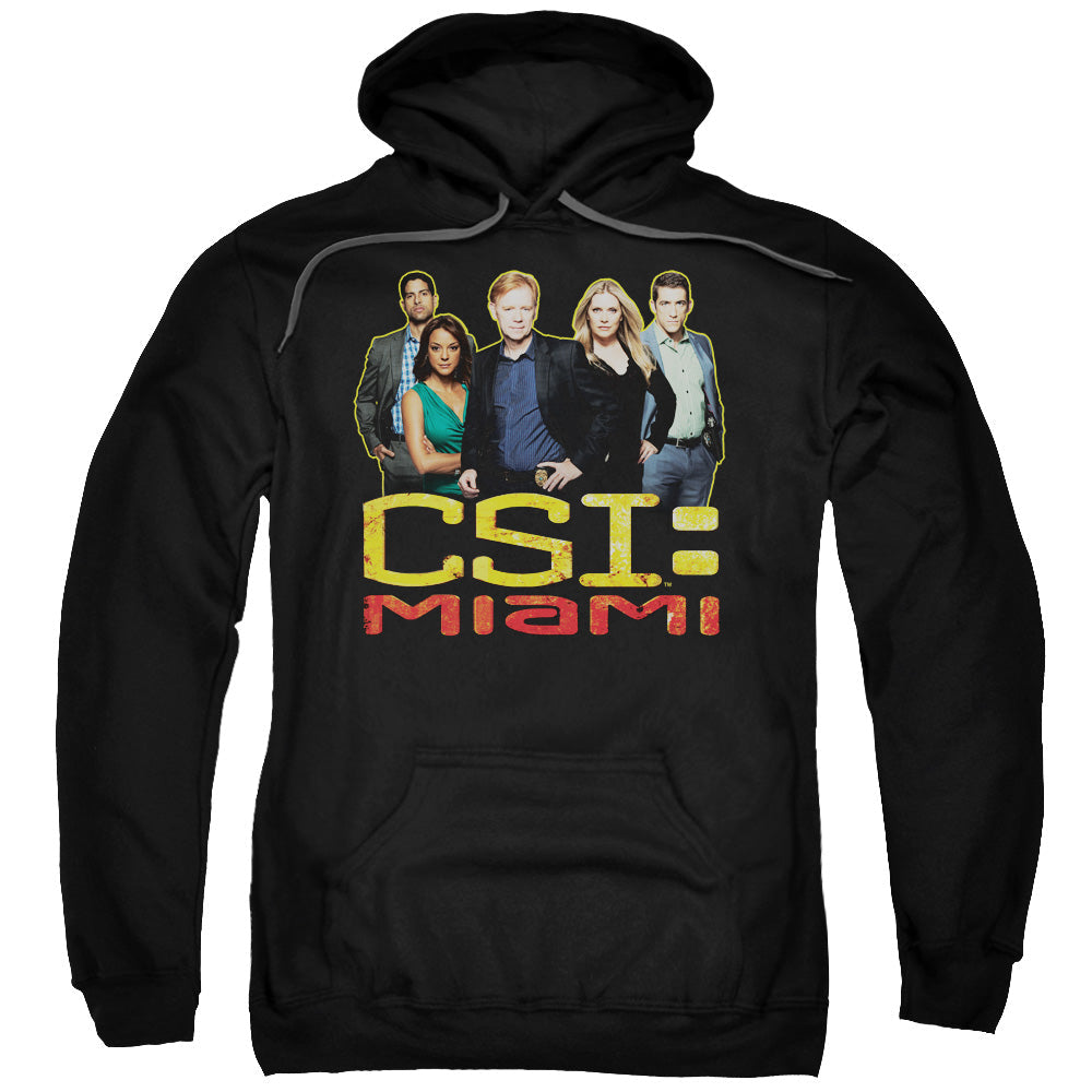 Csi Miami The Cast In Black Mens Hoodie Black