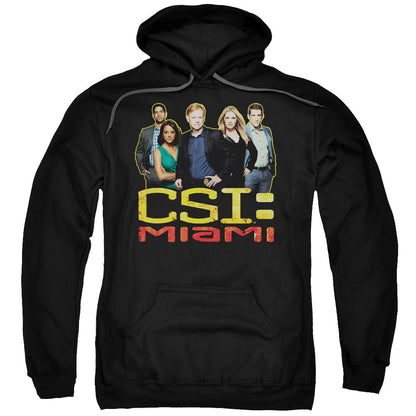 Csi Miami The Cast In Black Mens Hoodie Black