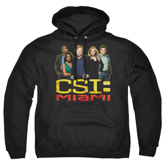 Csi Miami The Cast In Black Mens Hoodie Black