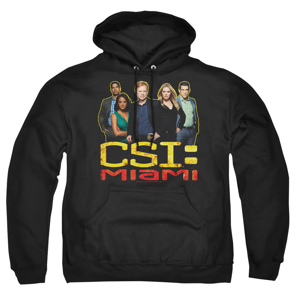 Csi Miami The Cast In Black Mens Hoodie Black