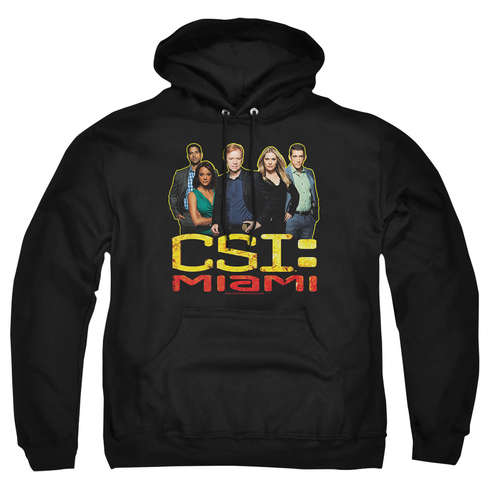 Csi Miami The Cast In Black Mens Hoodie Black