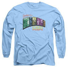 Load image into Gallery viewer, Csi Miami Greeting From Miami Mens Long Sleeve Shirt Carolina Blue Officially Licensed
