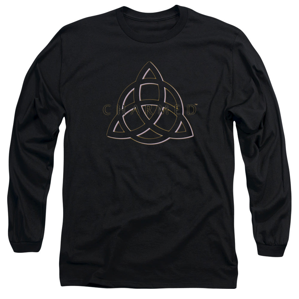 Charmed Triple Linked Logo Mens Long Sleeve Shirt Black Officially Licensed