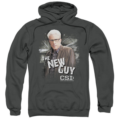 Csi The New Guy Mens Hoodie Charcoal