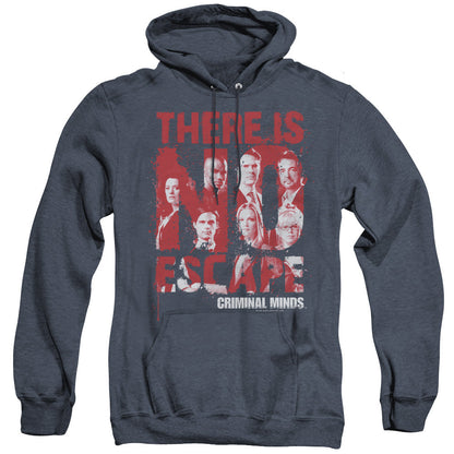 Criminal Minds No Escape Heather Mens Hoodie Navy
