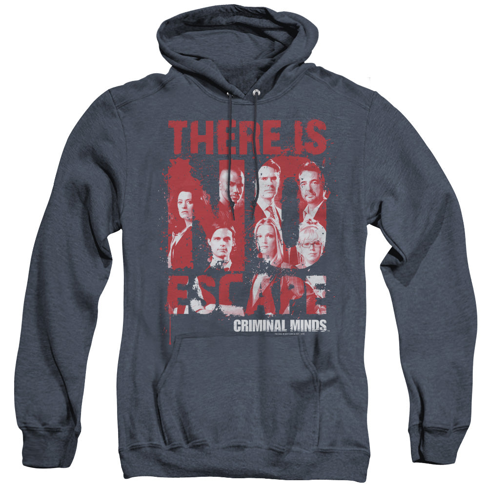 Criminal Minds No Escape Heather Mens Hoodie Navy