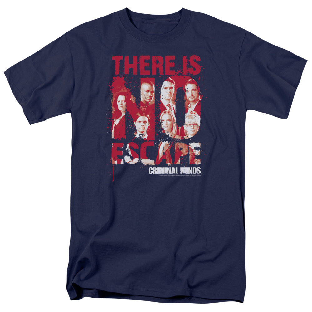 Criminal Minds No Escape Mens T Shirt Navy