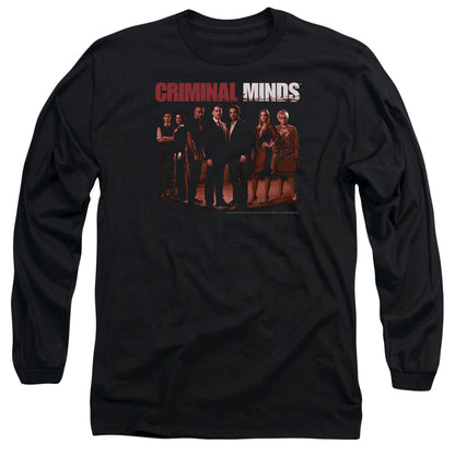 Criminal Minds The Crew Mens Long Sleeve Shirt Black Officially Licensed