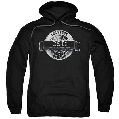 Csi Rendered Logo Mens Hoodie Black