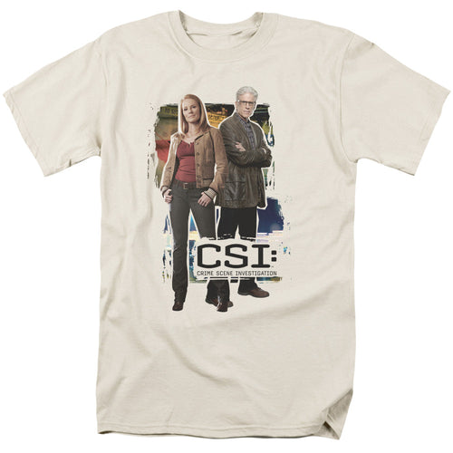Csi Back To Back Mens T Shirt Cream