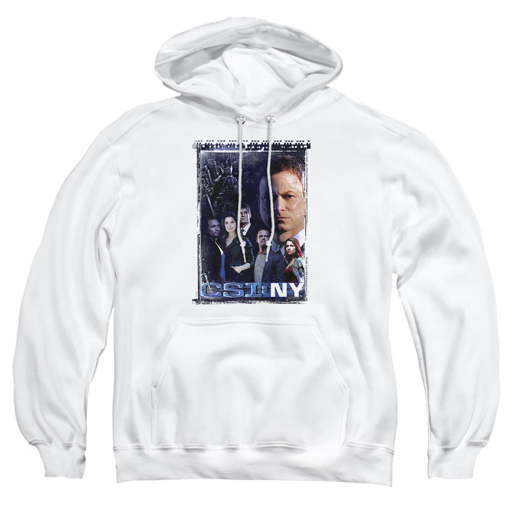Csi Ny Watchful Eye Mens Hoodie White