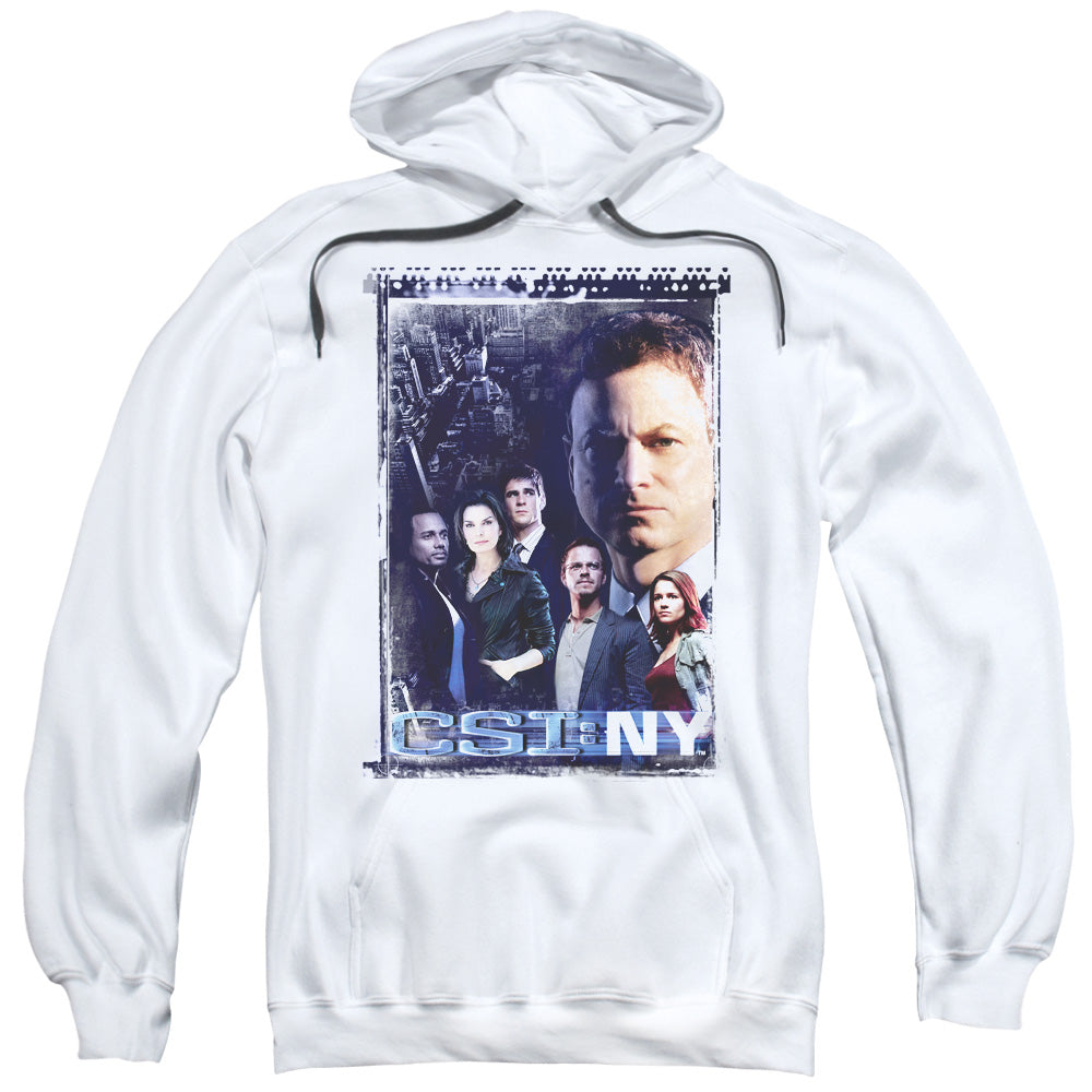 Csi Ny Watchful Eye Mens Hoodie White